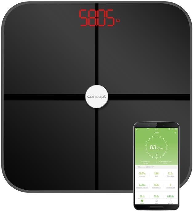 Concept VO4011 Osobná váha diagnostická 180 kg PERFECT HEALTH,...