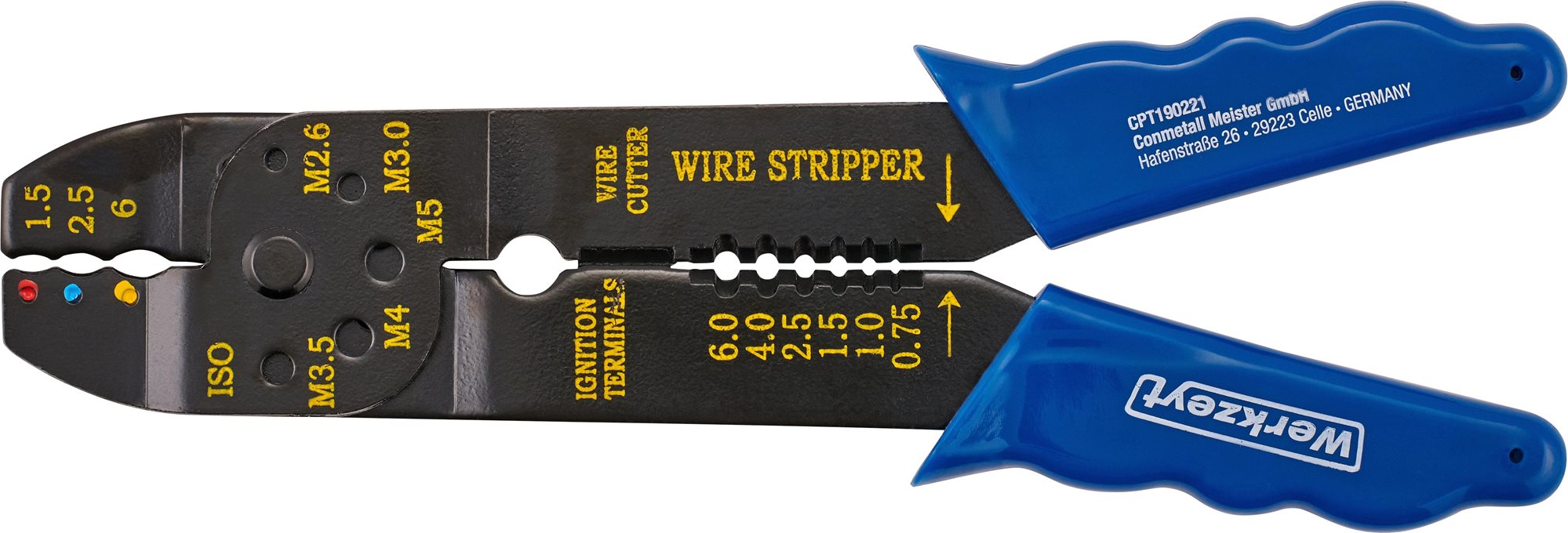 CONNEX Krimpovacie a odizolovacie kliešte 210 mm Krimpovacie kliešte
