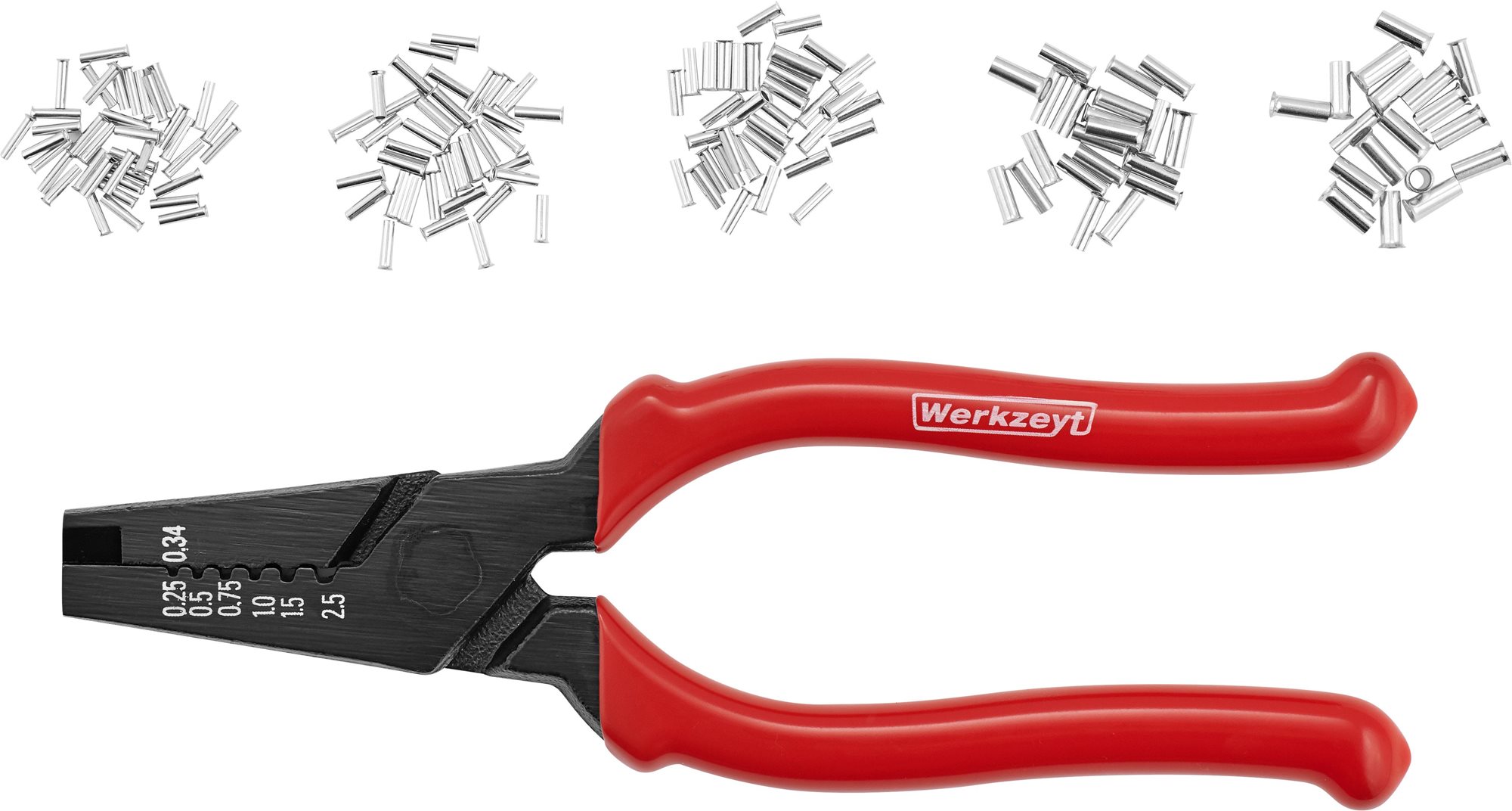 CONNEX Krimpovacie kliešte s koncovkami 0,5 – 2,5 mm2 150 ks...
