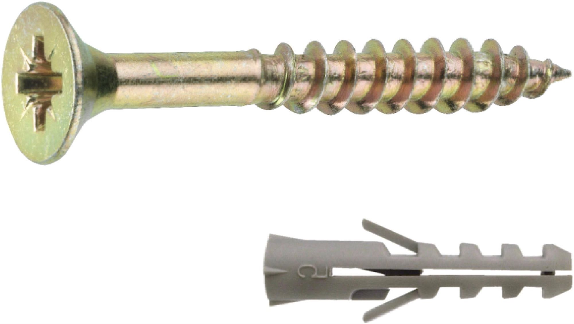 CONNEX 4,0 × 40 mm-es PZ univerzális csavarok és dübelek készlete,...