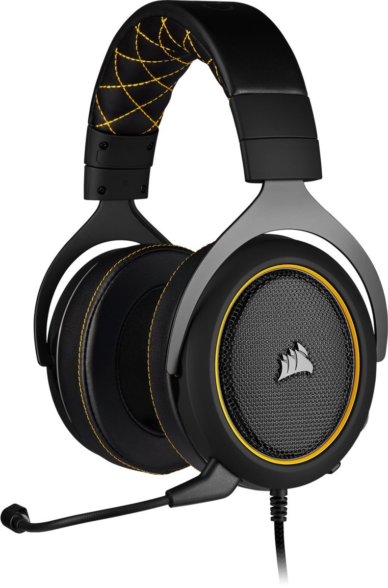 Corsair HS60 PRO Surround Yellow Gaming Headphones