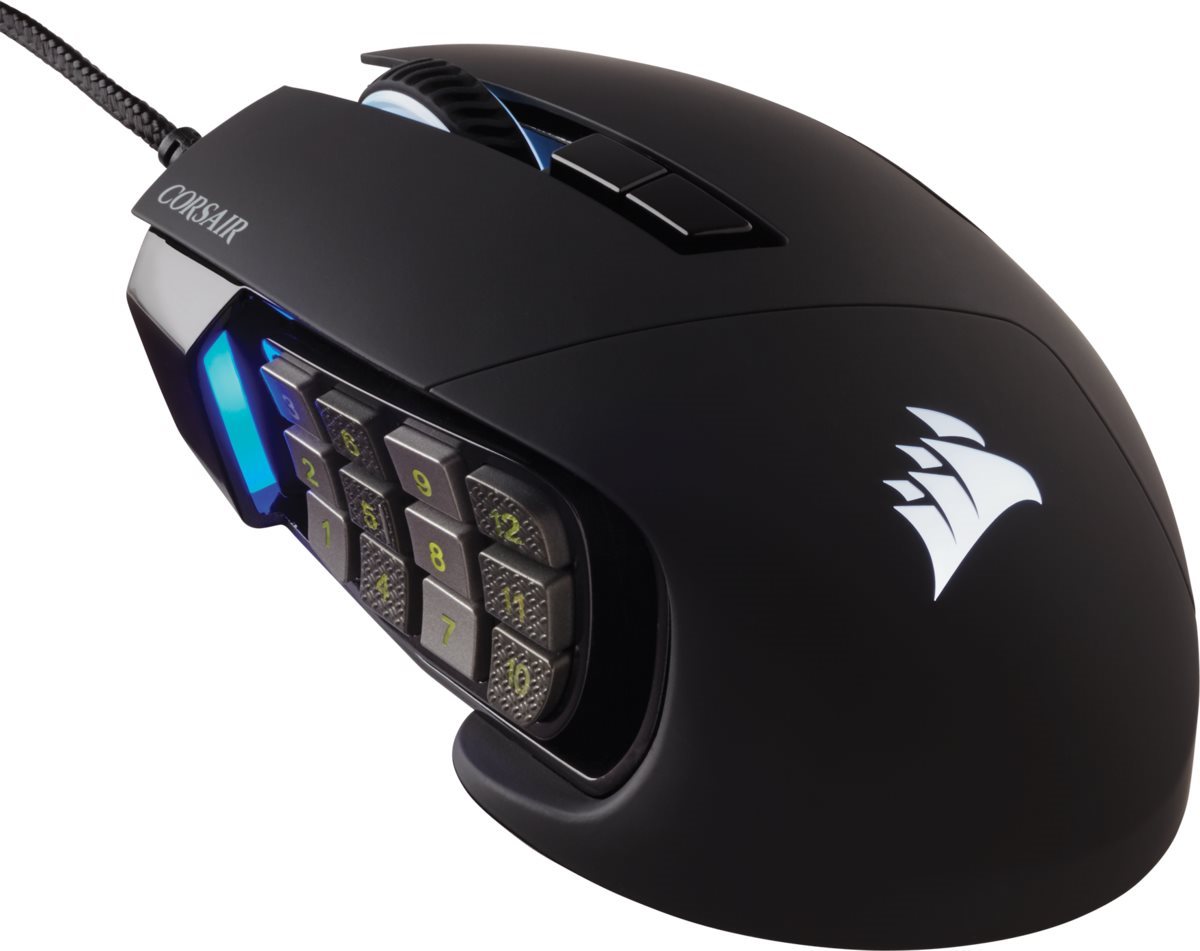 Corsair Scimitar Elite RGB, Black Gaming Mouse