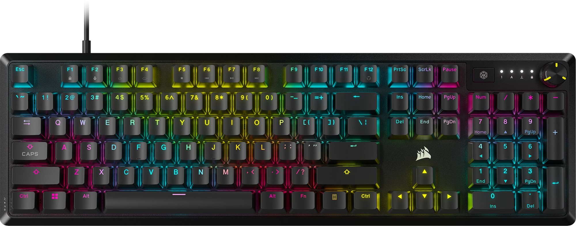 Corsair K70 CORE RGB Black (Red Linear) – US Herná klávesnica