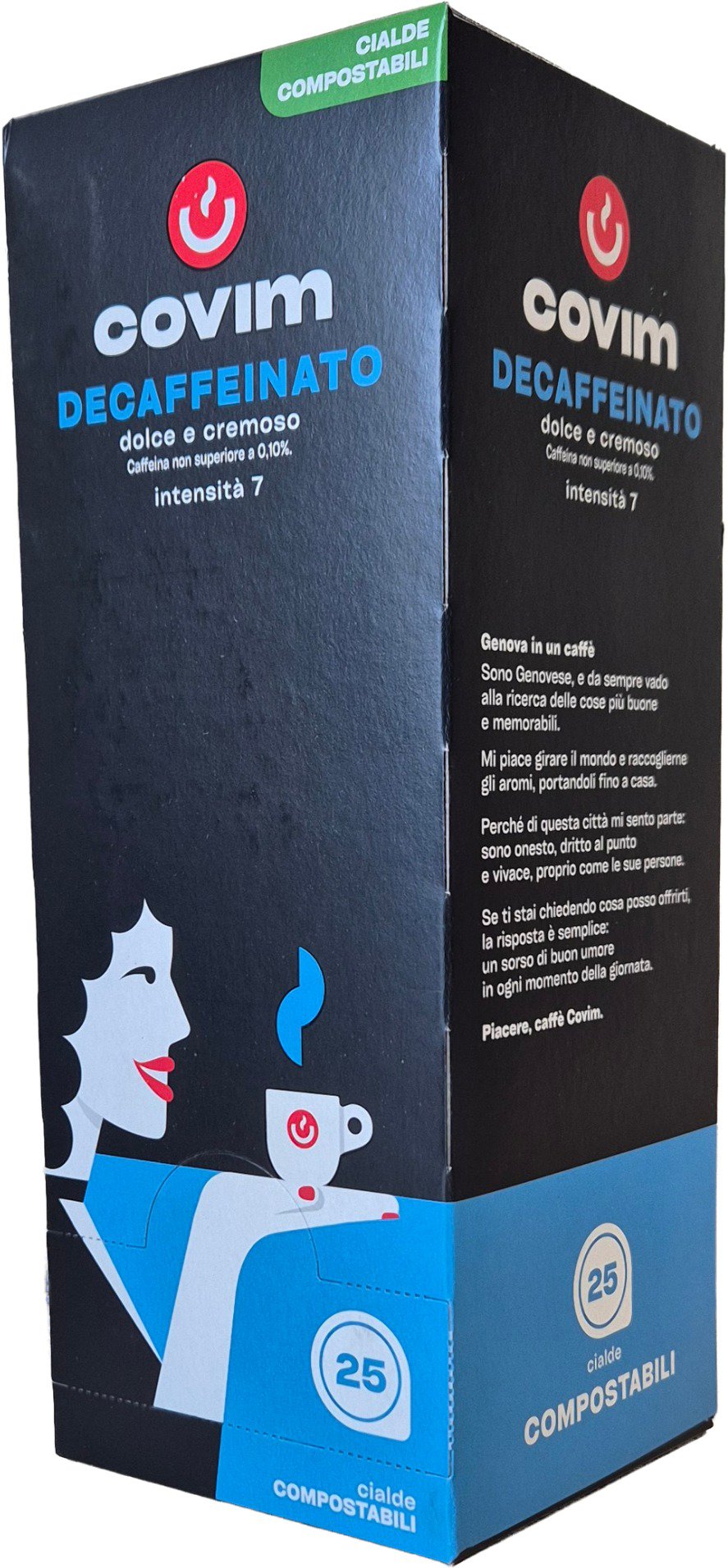 Covim Decaffeinato, ESE pody, 25 porcií ESE pody