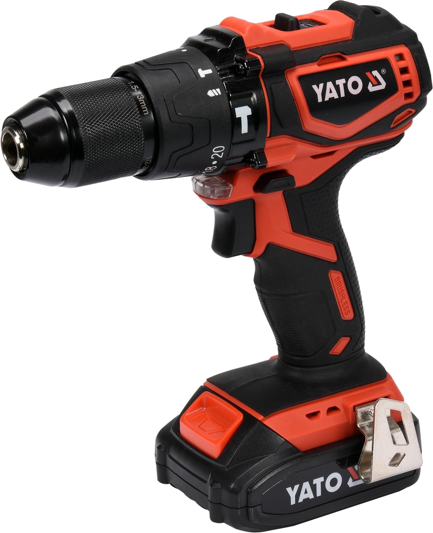 Yato Vrtačka s příklepem AKU 18V LI-ION, 600-2000 ot/min. Aku vrtačka