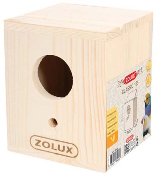 Zolux Búdka hniezdiaca pre vtáky 100 x 100 x 125 mm Vtáčia búdka