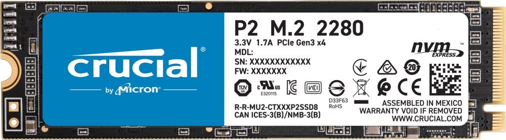 Crucial P2 500GB SSD