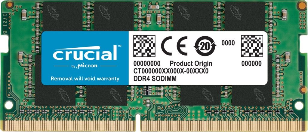 Crucial SO-DIMM 8GB DDR4 2666MHz CL19 Single Ranked RAM