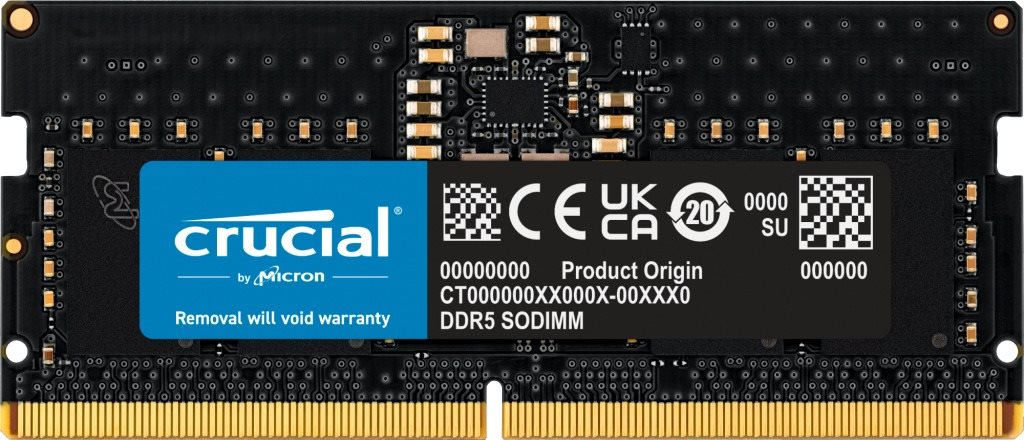 Crucial SO-DIMM 8 GB DDR5 4800 MHz CL40 Operačná pamäť