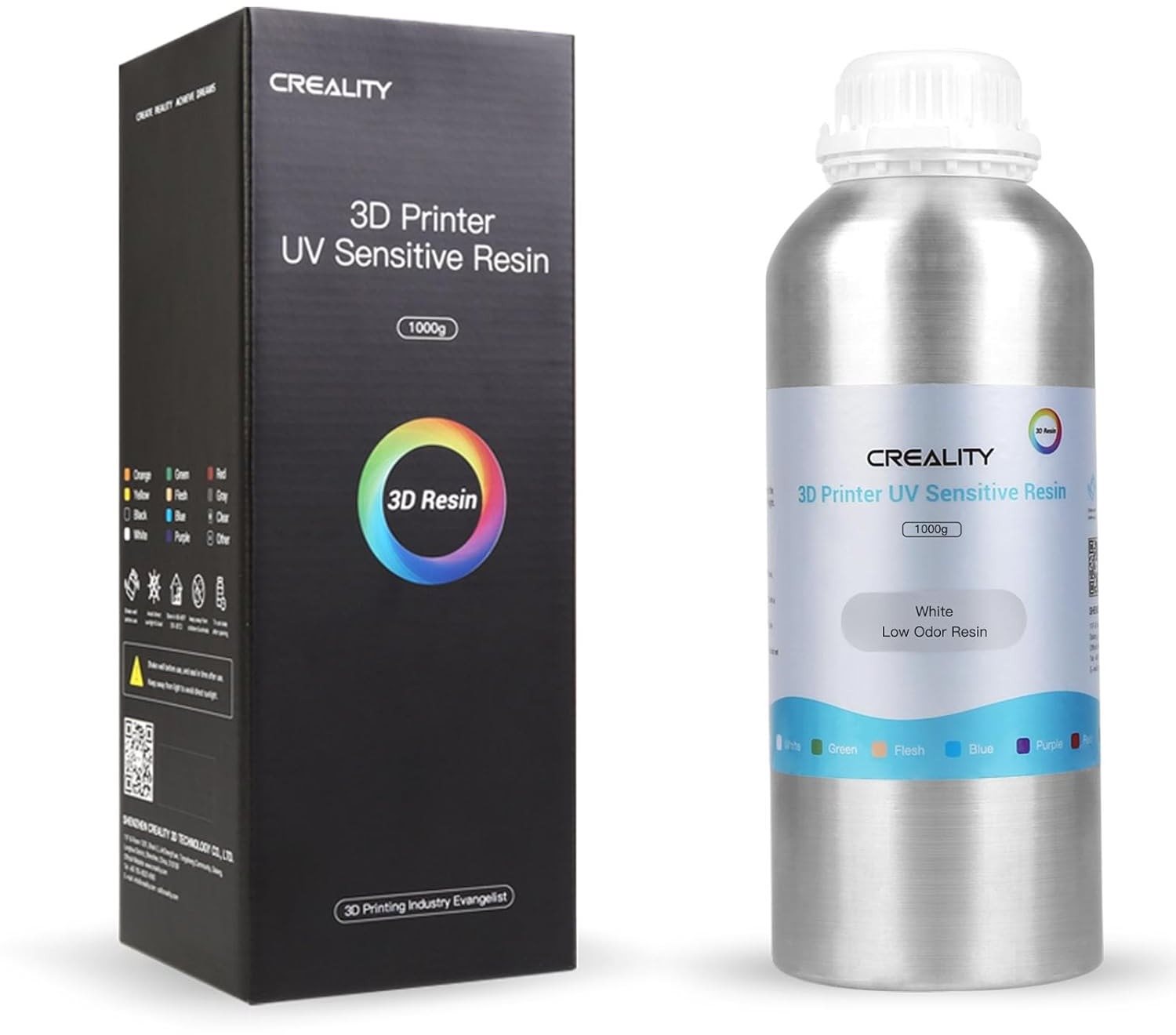 Creality Low Odor Resin 500 g, White, Aluminum Can UV resin