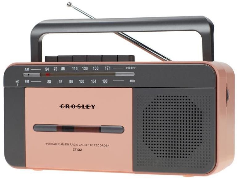 Crosley CT102A – Pink Rádiomagnetofón