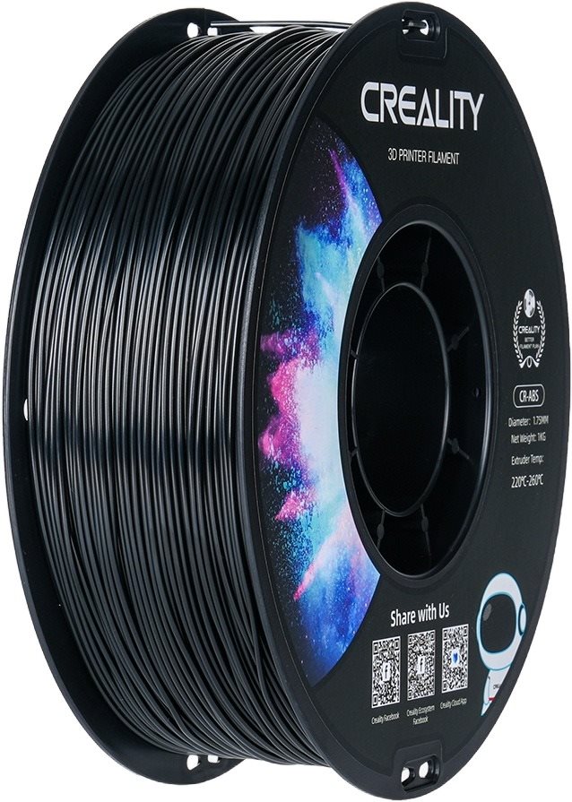 Creality 1,75mm ABS black neutral tray - 1kg, fekete Filament