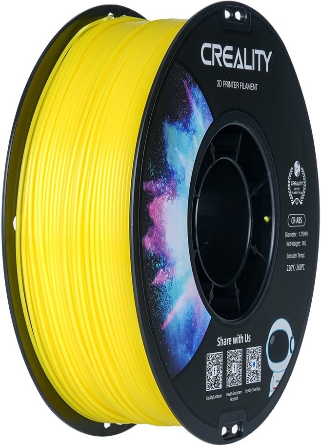 Creality 1.75mm ABS black neutral tray 1kg Gelb Filament