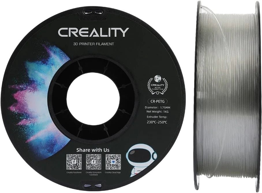 Creality 1,75mm PETG black neutral tray - 1kg, szürke Filament