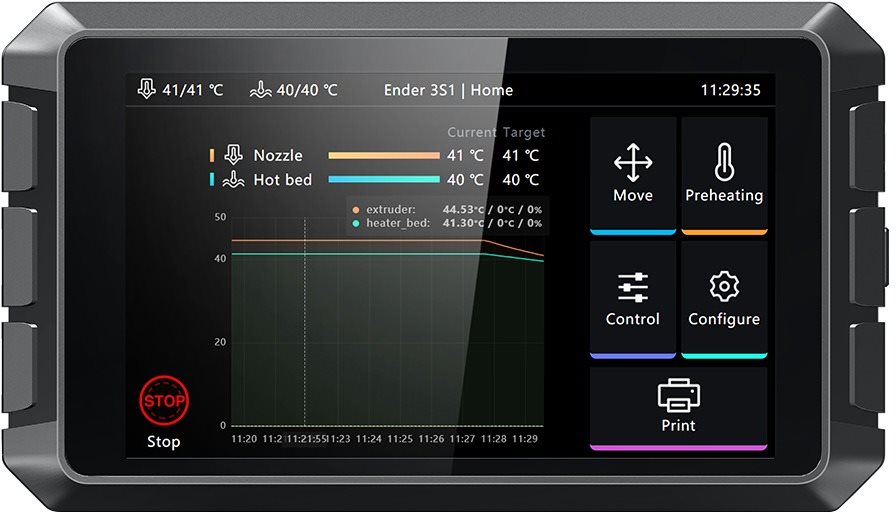 Creality SonicPad 7 "Touch Euro Gauge 1024×600 3D-Drucker-Zubehör