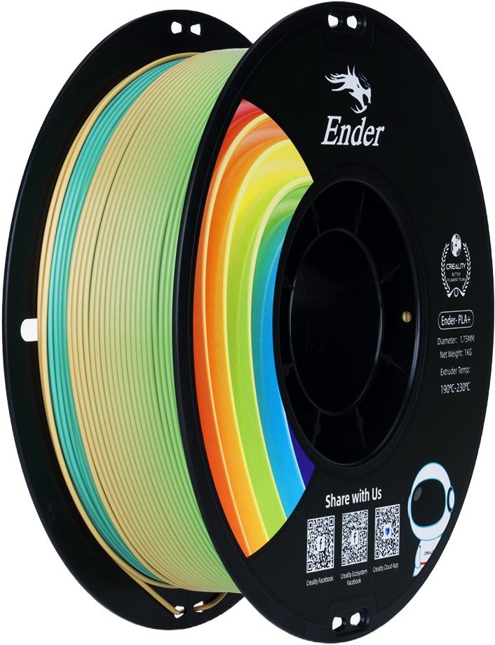 Creality 1,75mm PLA black neutral tray - 1kg, gradient Filament