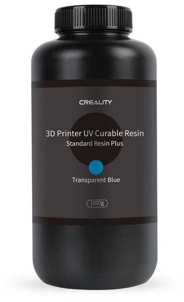 Creality Standard Rigid Resin Plus 1 kg Transparent Modrá UV resin