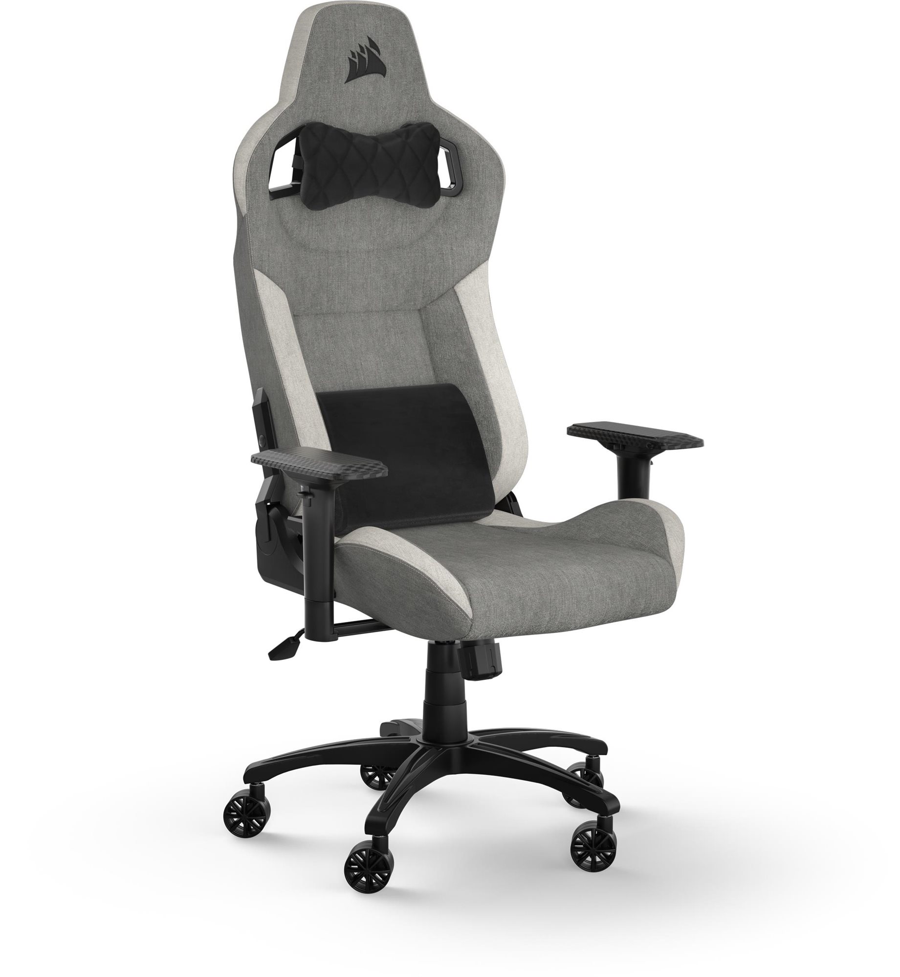Corsair T3 RUSH (2023) Fabric Grey and White Gamer szék