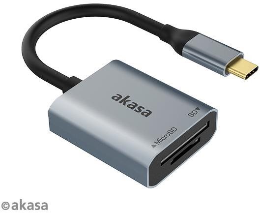 AKASA SD and MicroSD USB C Card Reader / AK-CR-10BK Card Reader