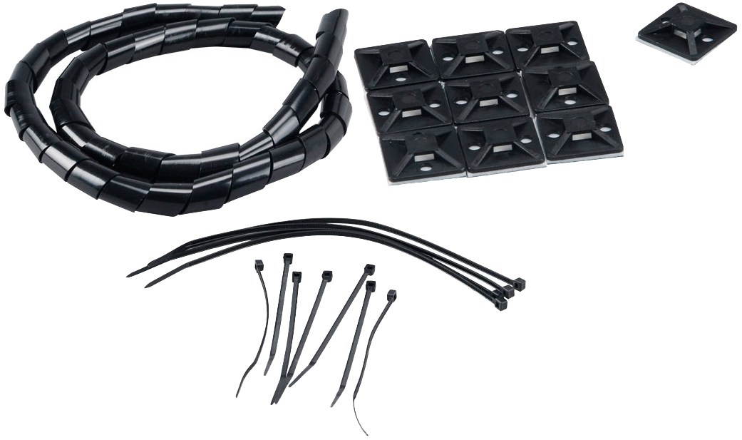 AKASA Tidy Kit black Cable Bundling Kit