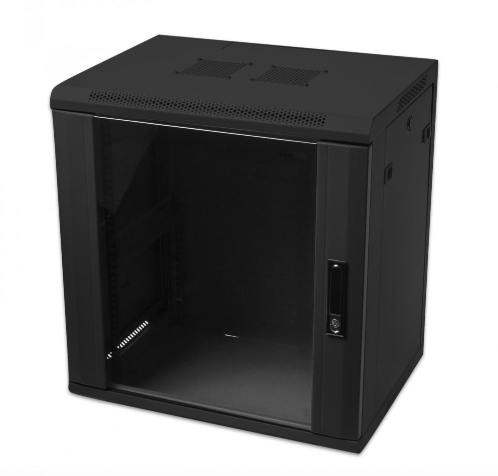 CTnet 19" rozvaděč 12U, 450 mm, černý Rozvaděč