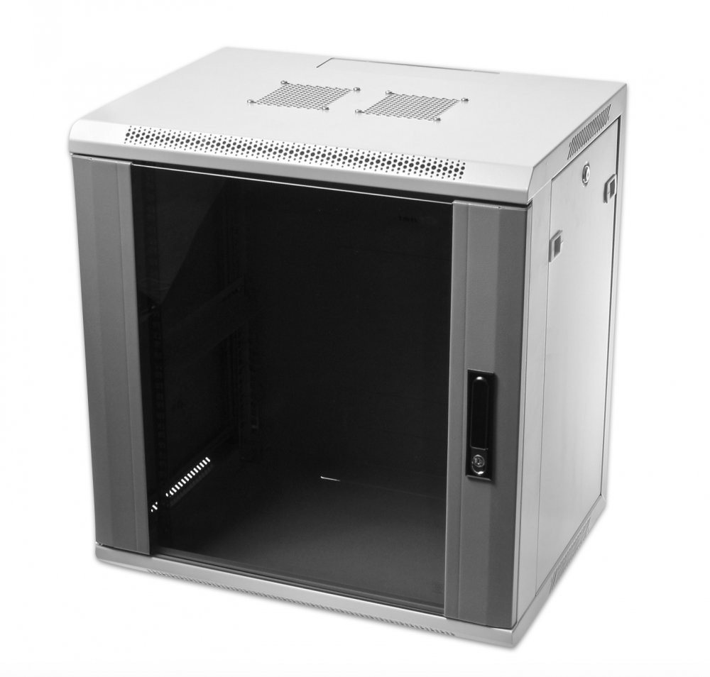 CTnet 19" rozvaděč 12U, 600 mm, šedý Rozvaděč