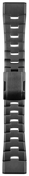 CUBE1 Titanium für Garmin QuickFit 26mm Black Armband