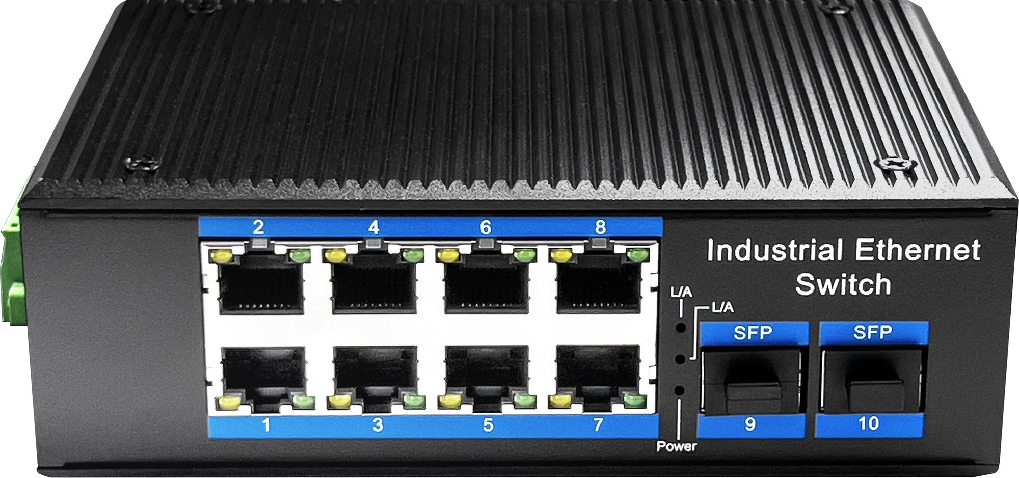 CUDY 8-Port Gigabit Industrial PoE Switch mit 2 Gigabit SFP Port...