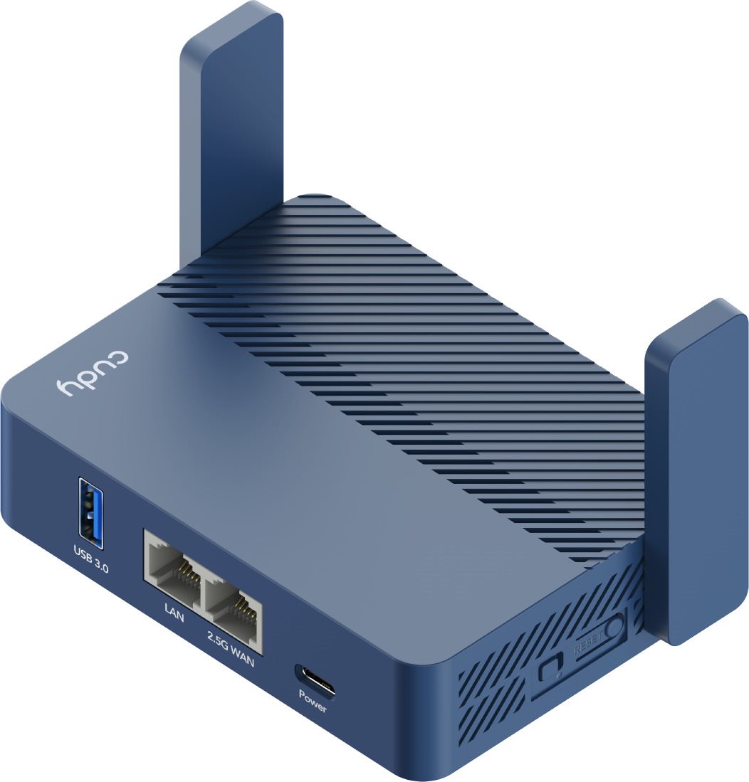 CUDY AX3000 2.5G Wi-Fi 6 VPN Travel Router WiFi router