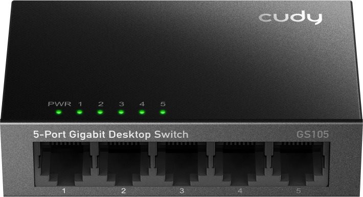 CUDY 5-Port Gigabit Metal Switch Switch