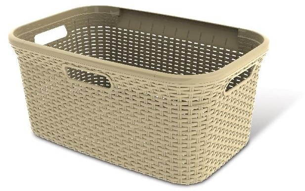 Curver Wäschekorb Rattan 45l 00708-885 Wäschekorb