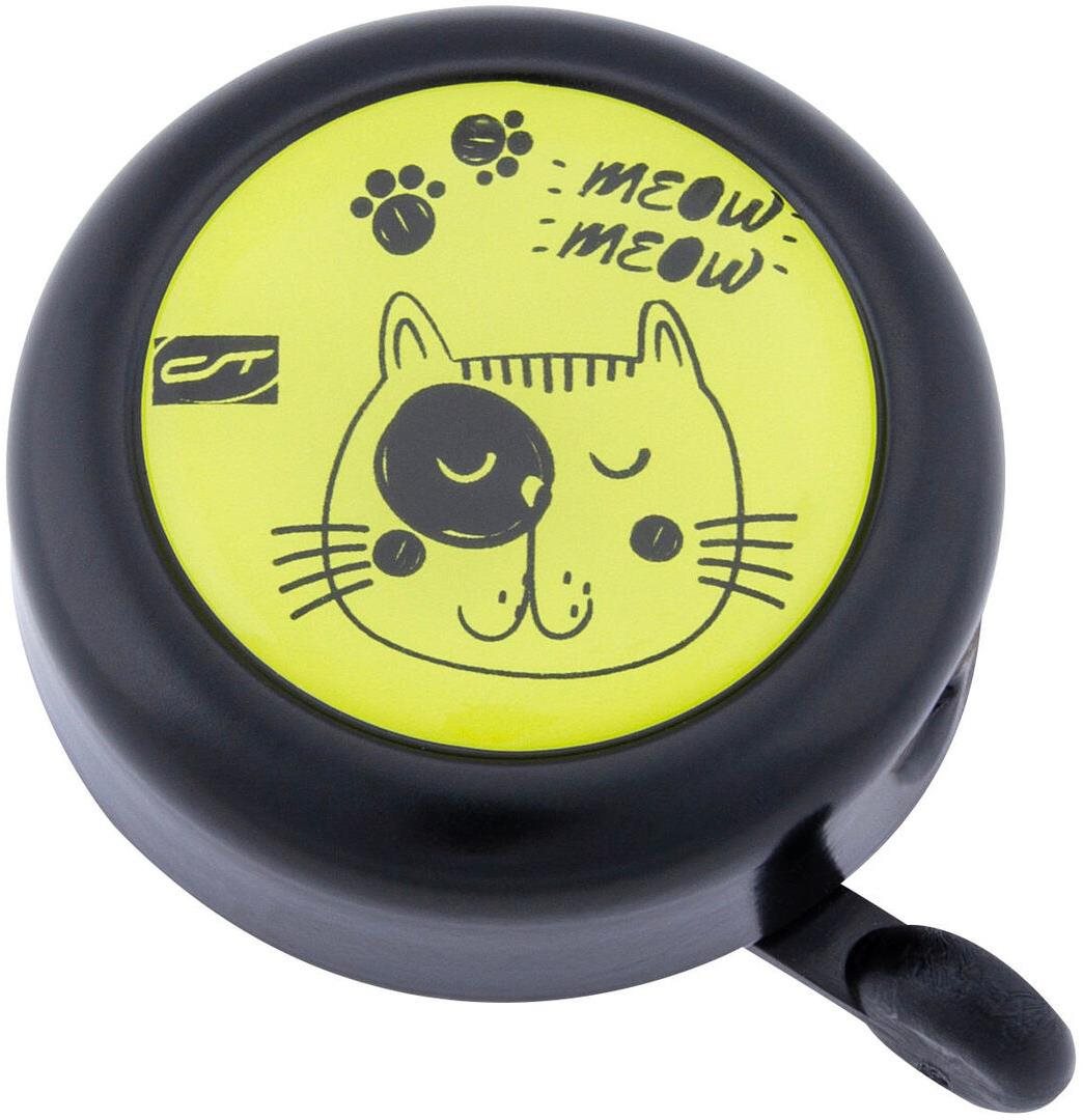CT Bell Kid a Ring Safety Cat black/yellow Zvonček na bicykel