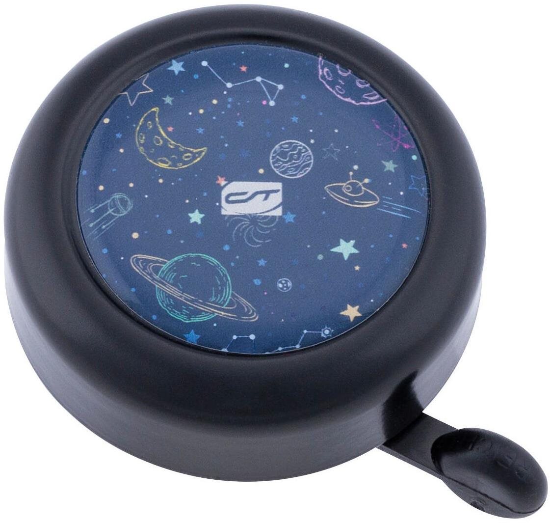 CT Bell Kid a Ring Galaxy black/blue Zvonček na bicykel