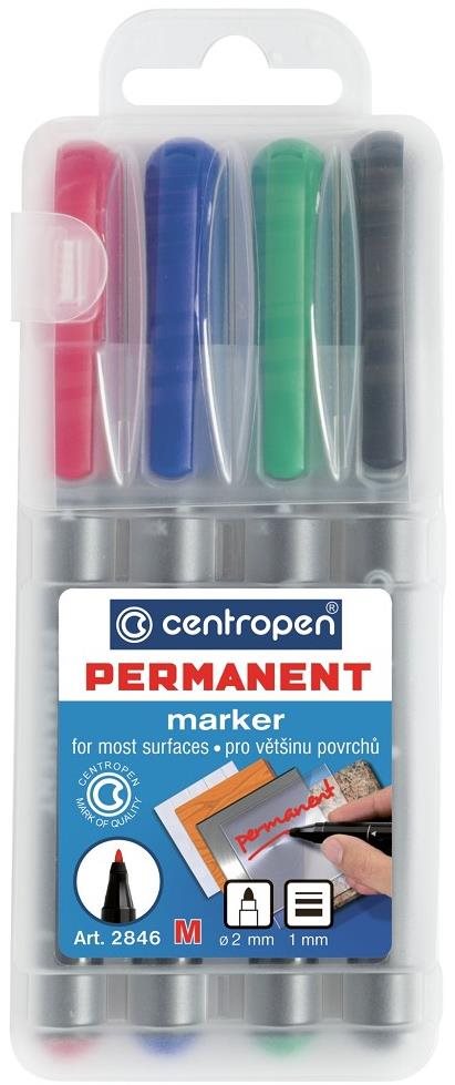 Centropen popisovač 2846/4 súprava v etui Popisovače