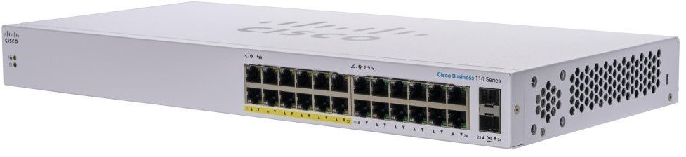 CISCO CBS110 Unmanaged 24-port GE, Partial PoE, 2x1G SFP Shared...