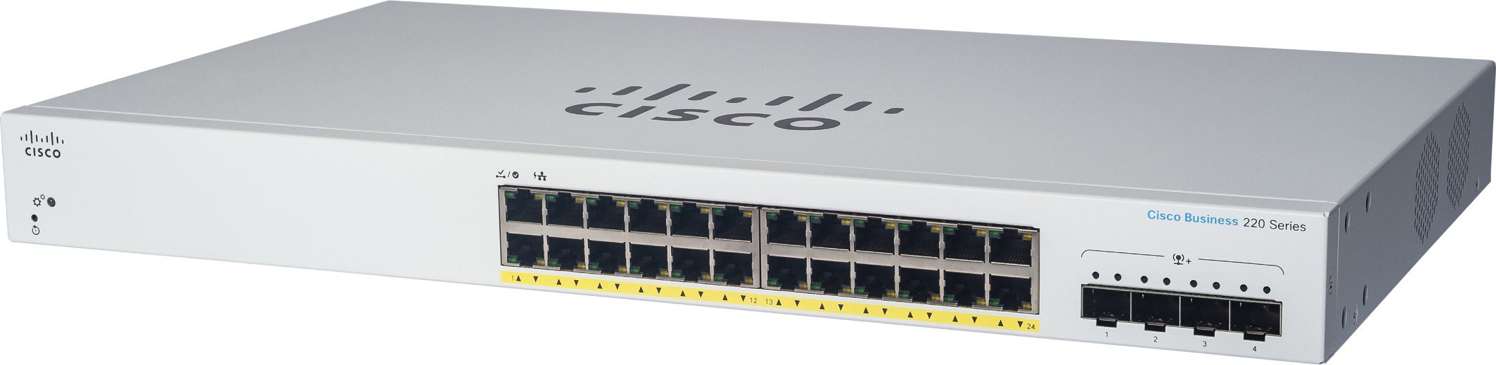 CISCO CBS220 Smart 24-port GE, PoE, 4x10G SFP+ Switch