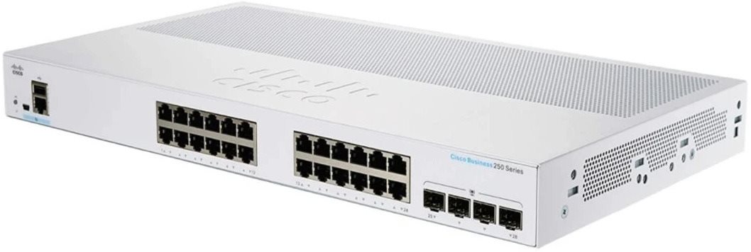CISCO CBS250 Smart 24-Port GE, 4x1G SFP Switch
