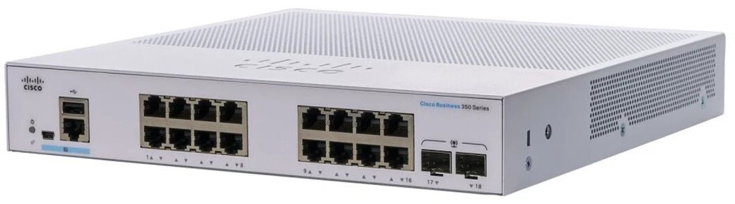 CISCO CBS350 Managed 16-port GE, 2× 1G SFP Switch