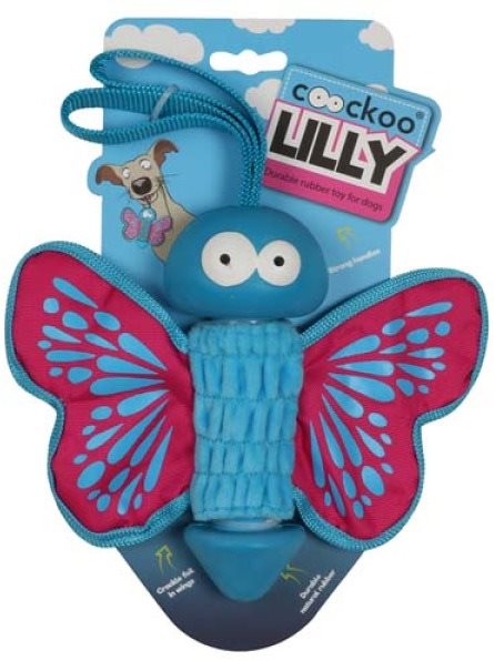 EBI COOCKOO LILLY gumová hračka pre psov 27 × 20 × 7,5 cm ružový...