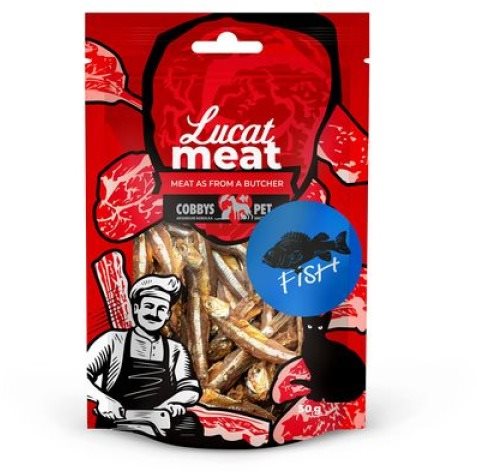 Cobbys Pet Lucat Meat sušené ryby 50 g Maškrty pre mačky