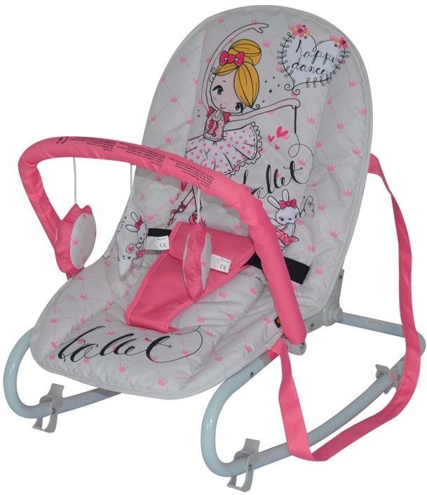 Houpací lehátko Lorelli TOP RELAX PINK BALLET Dětské lehátko