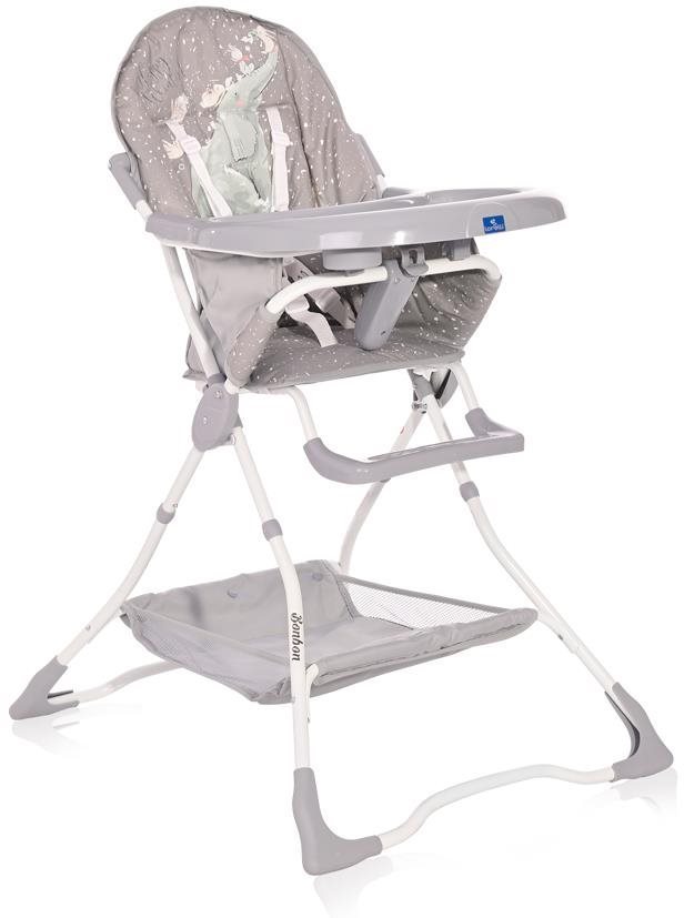 Jídelní židlička Lorelli BONBON GREY FUN Stolička na kŕmenie