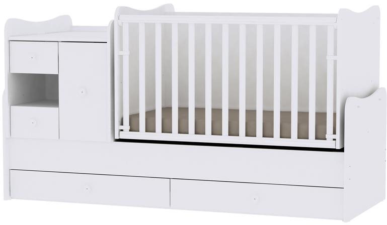 Multifunkčná detská postieľka Lorelli MINIMAX NEW 190 × 72 cm WHITE...