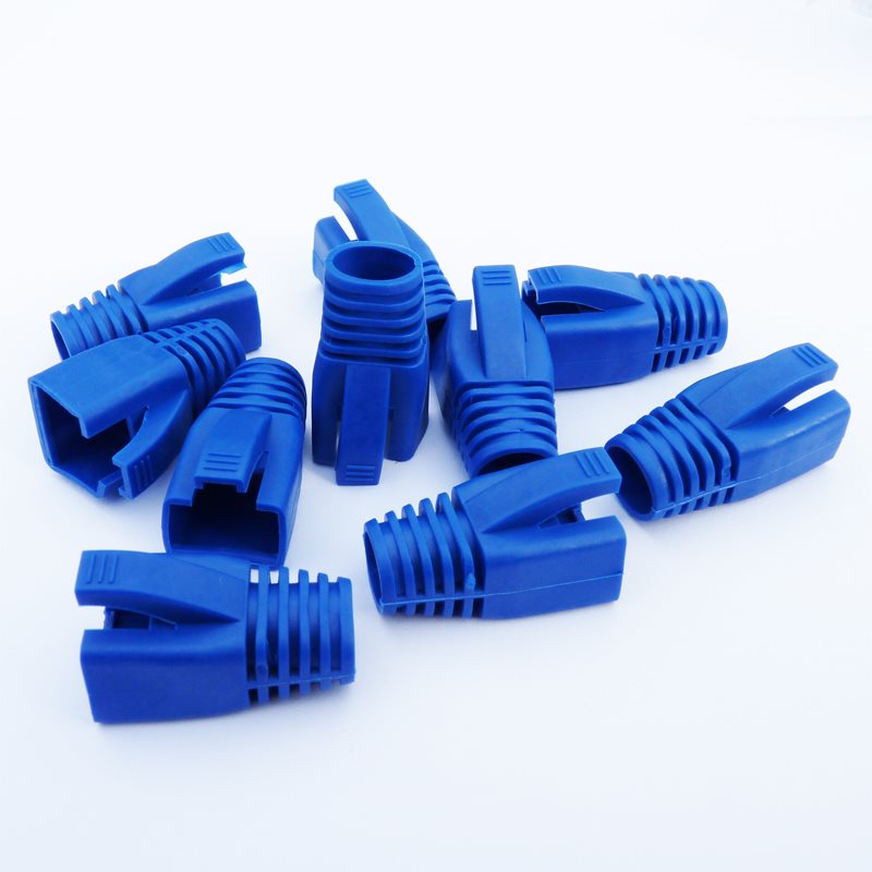 Datacom Návlek pro plug RJ45 (CAT6A,CAT7) modrý (10ks) Krytka...