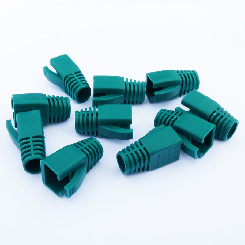 Datacom Návlek pre plug RJ45 (CAT6A, CAT7) zelený (10 ks) Kryt...