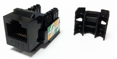 Datacom RJ45 UTP CAT6 (DUAL) MINI schwarz Keystone