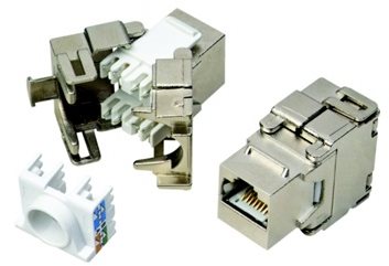 Datacom RJ45 STP CAT6 selbstschneidend SILBER Keystone