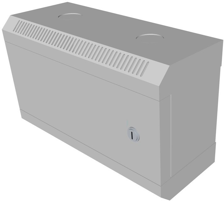 Datacom 10" 4U / 140 mm (fémlemez) szürke Szerver szekrény