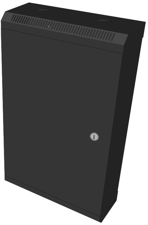 Datacom 10" 12U / 140 mm (Blech) schwarz Verteiler
