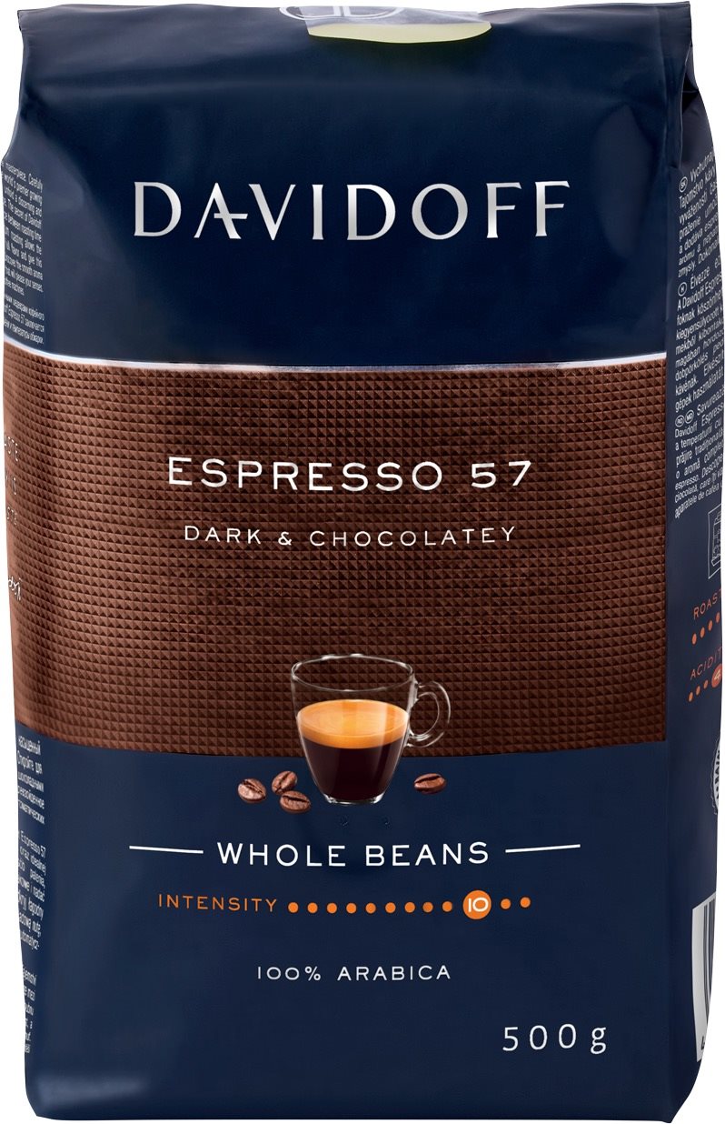 Davidoff Café Espresso 57, zrnková, 500 g Káva